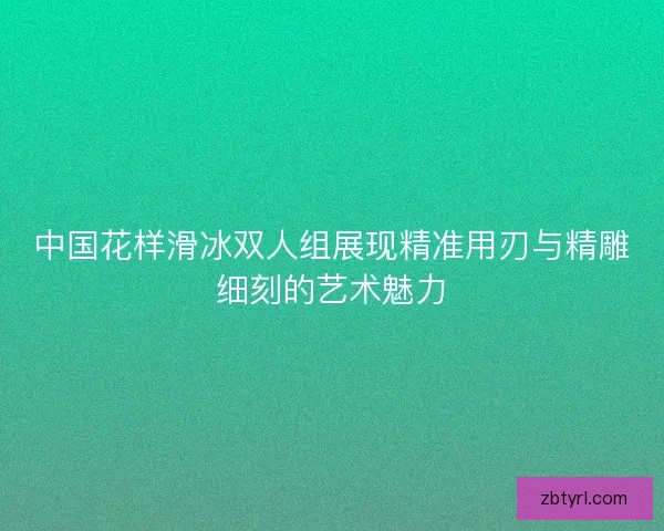中国花样滑冰双人组展现精准用刃与精雕细刻的艺术魅力